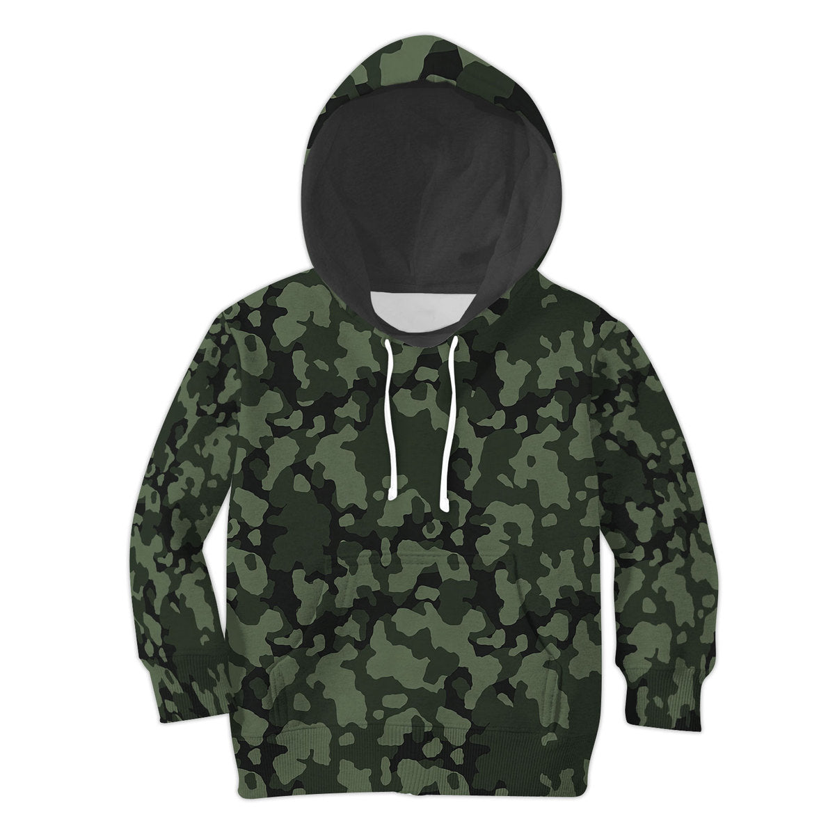 CustomsPig Flecktarn Darkgreen Kid Hoodie