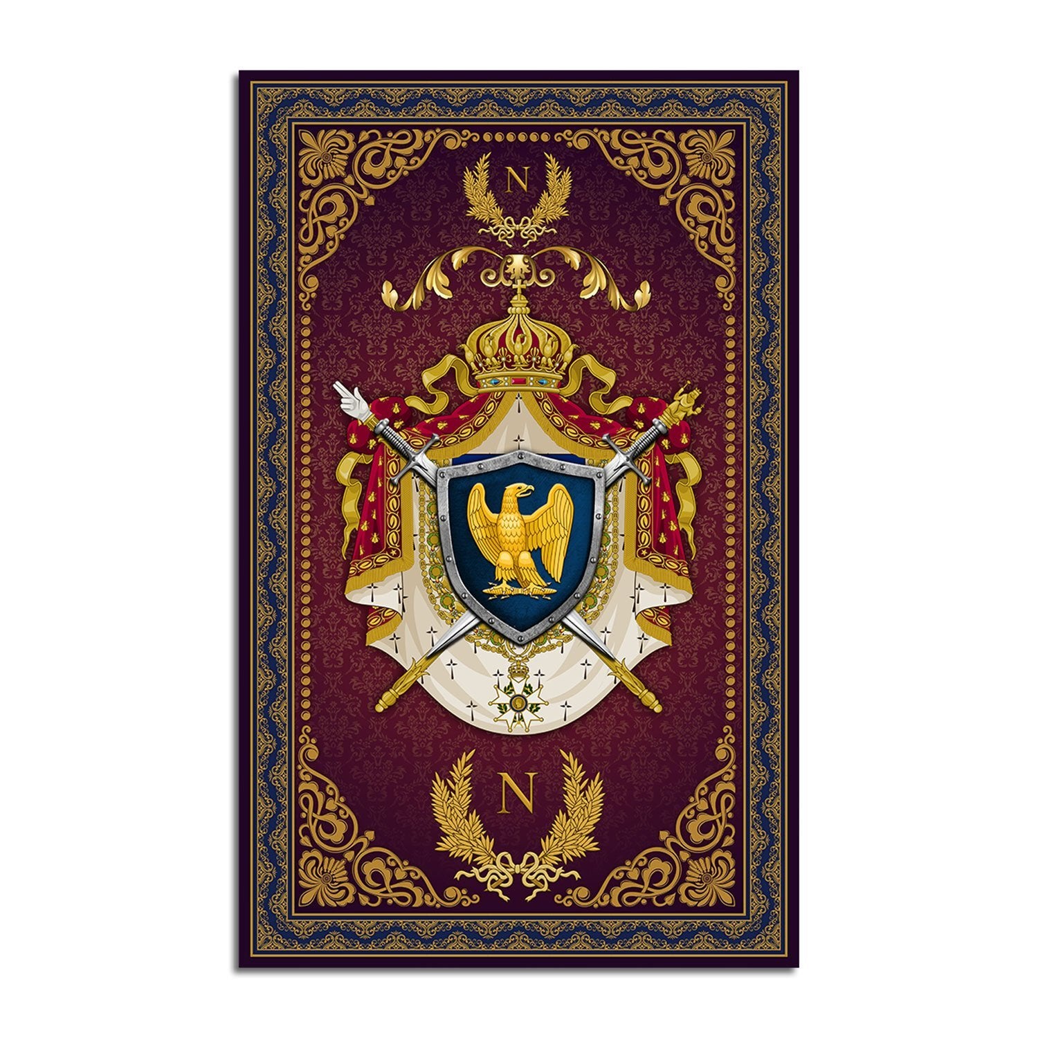 Coat Of Arms Second French Empire Rug Qm1271