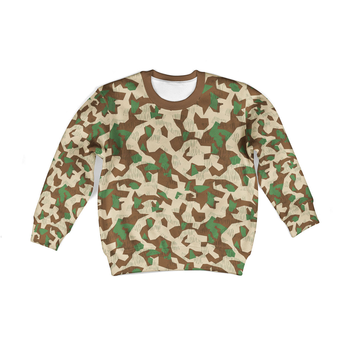 CustomsPig Splittertarnmuster Buntfarbenmuster Germany Wehrmacht Colour Patterns Kid Sweatshirt