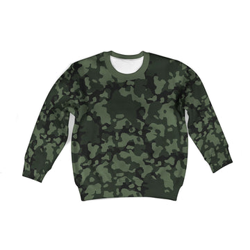 CustomsPig Flecktarn Darkgreen Kid Sweatshirt