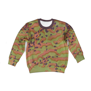 CustomsPig Platanenmuster German World War II Camouflage Patterns Kid Sweatshirt