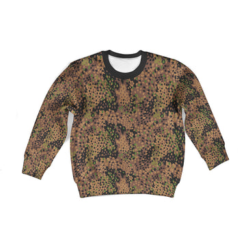 CustomsPig Sumpftarnmuster 1943 German World War 2 (WWII) Kid Sweatshirt