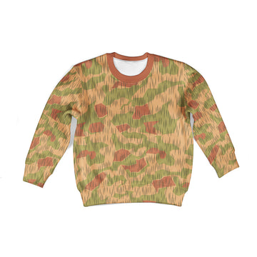 CustomsPig Sumpftarnmuster 1943 German World War 2 (WWII) Kid Sweatshirt