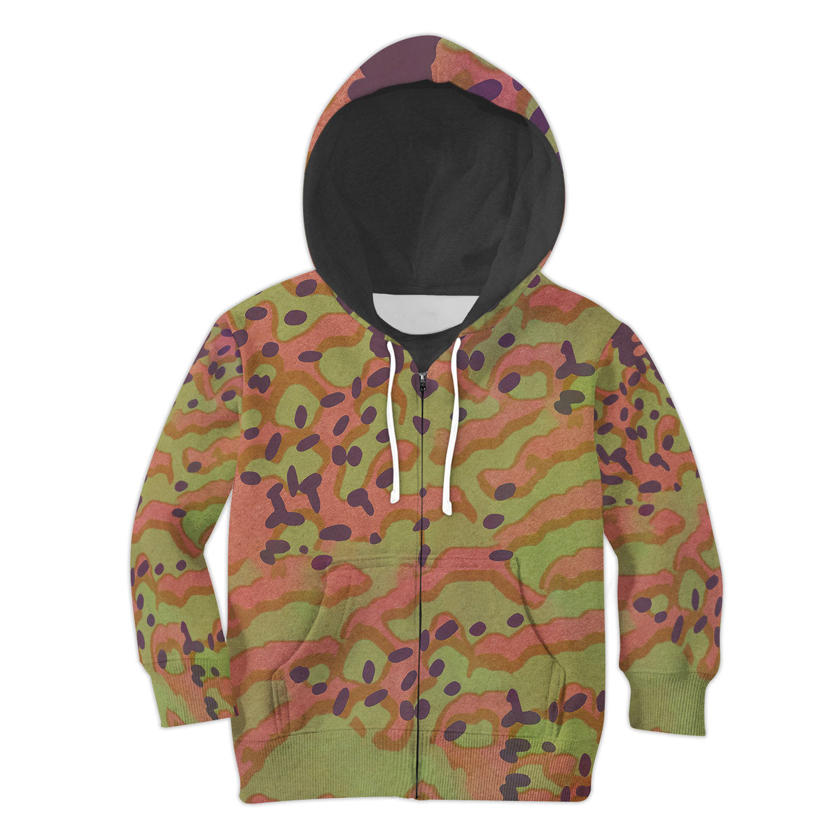 CustomsPig Platanenmuster German World War II Camouflage Patterns Kid Zip Hoodie
