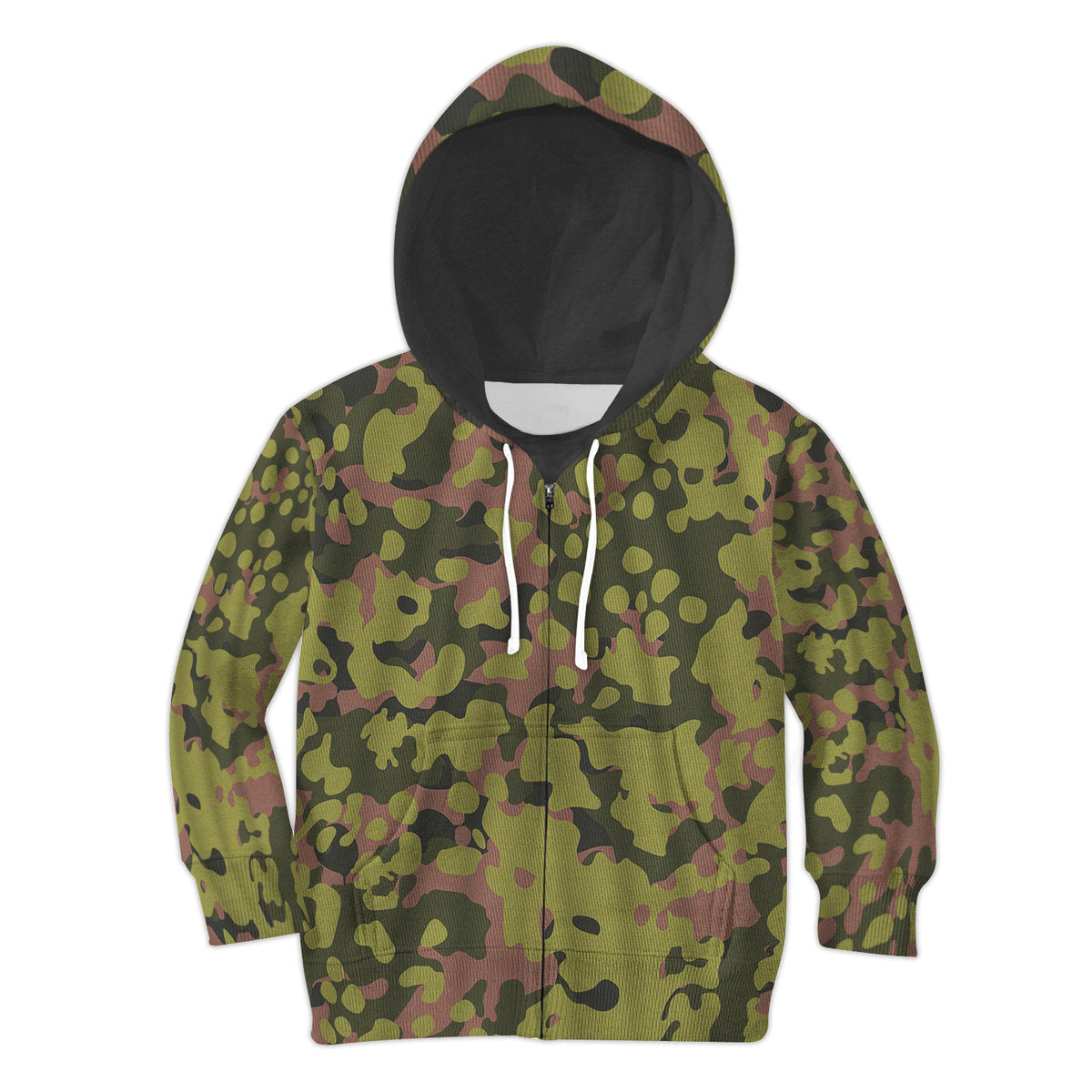 CustomsPig Waffen SS Type II M42 Oakleaf A Dark Variant Kid Zip Hoodie