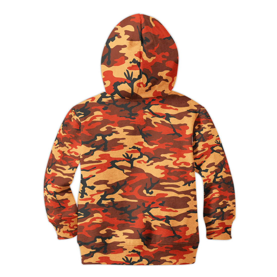 CustomsPig Flecktarn Red Brown German World War II Camouflage Patterns Kid Zip Hoodie
