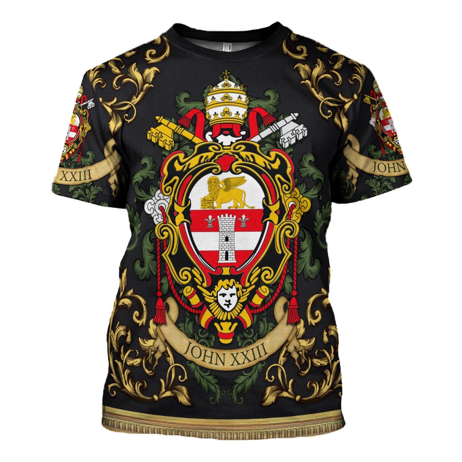 Customspig Unisex Tops Pullover Sweatshirt John XXIII Coat Of Arms 3D Apparel
