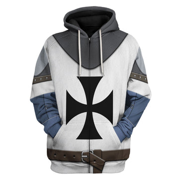Teutonic Knights Fleece Zip Hoodie
