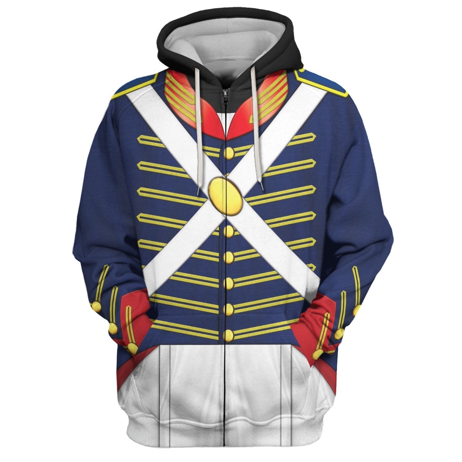 War Of 1812 (1812-1815) Us Army Zip Hoodie / S Qm504