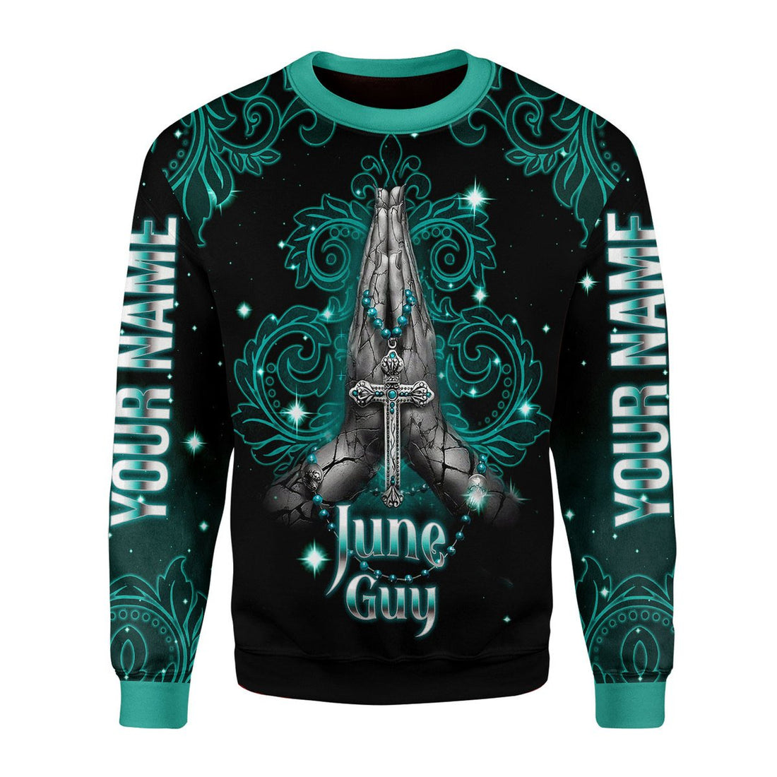 Personalized Tracksuit June Guy I Can Do All Things All Over Printed