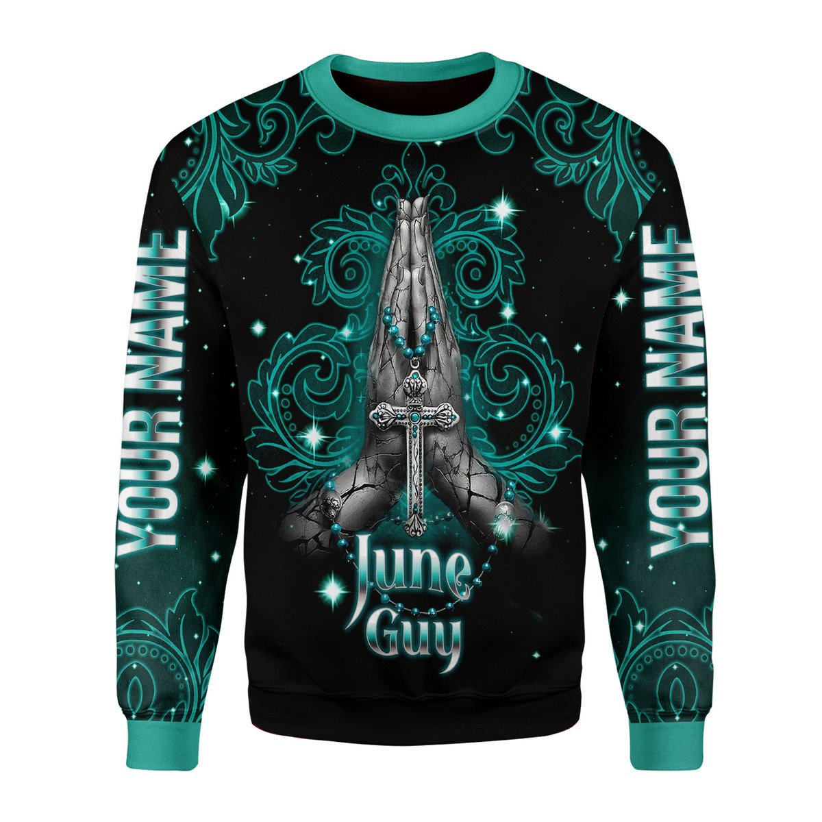 Personalized Tracksuit June Guy I Can Do All Things All Over Printed