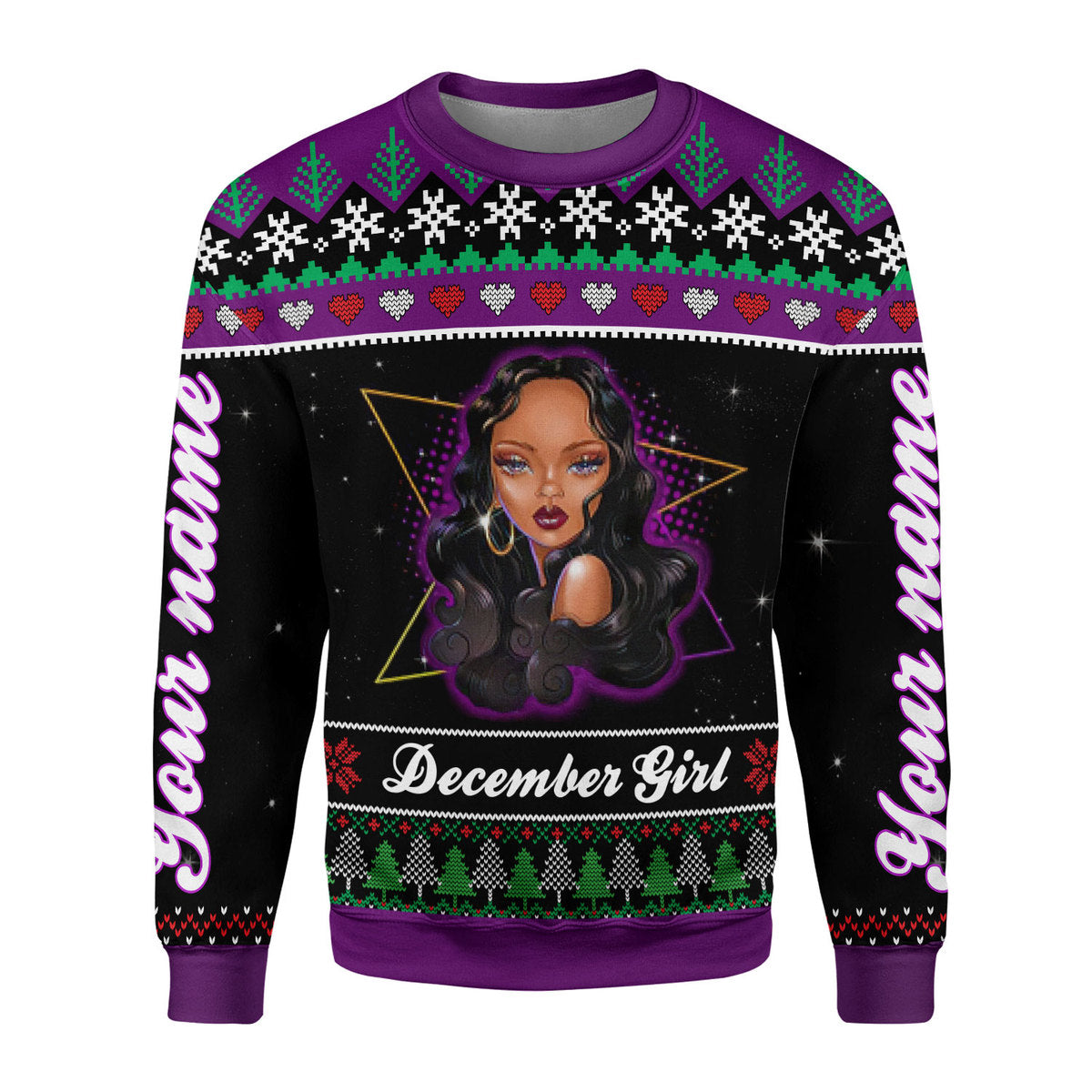 CustomsPig Personalized  Tops  December Girl All Over Printed
