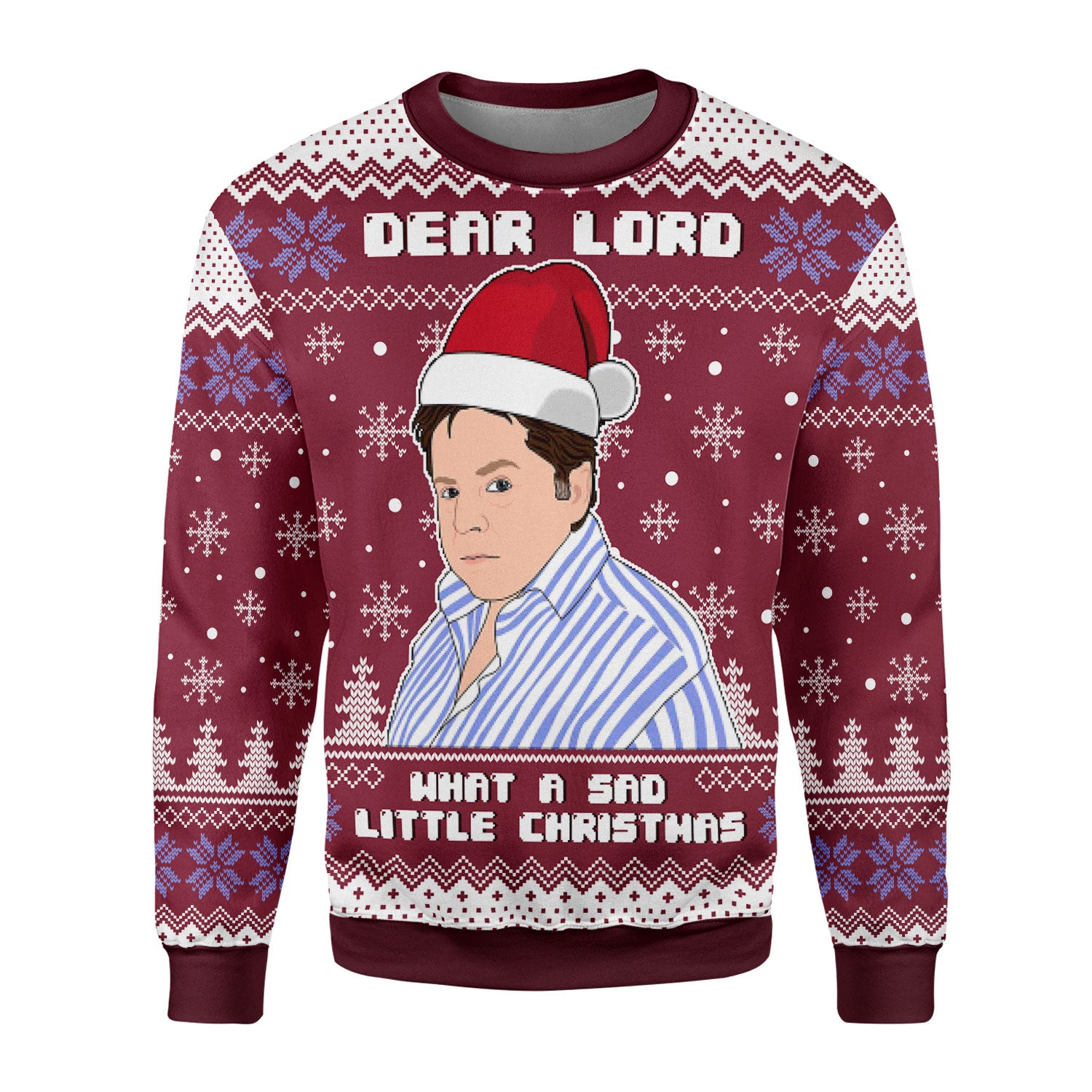 Customspig Christmas Sweater What A Sad Little Christmas 3D Apparel