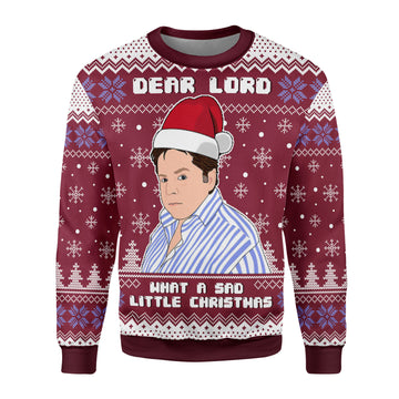 Customspig Christmas Sweater What A Sad Little Christmas 3D Apparel