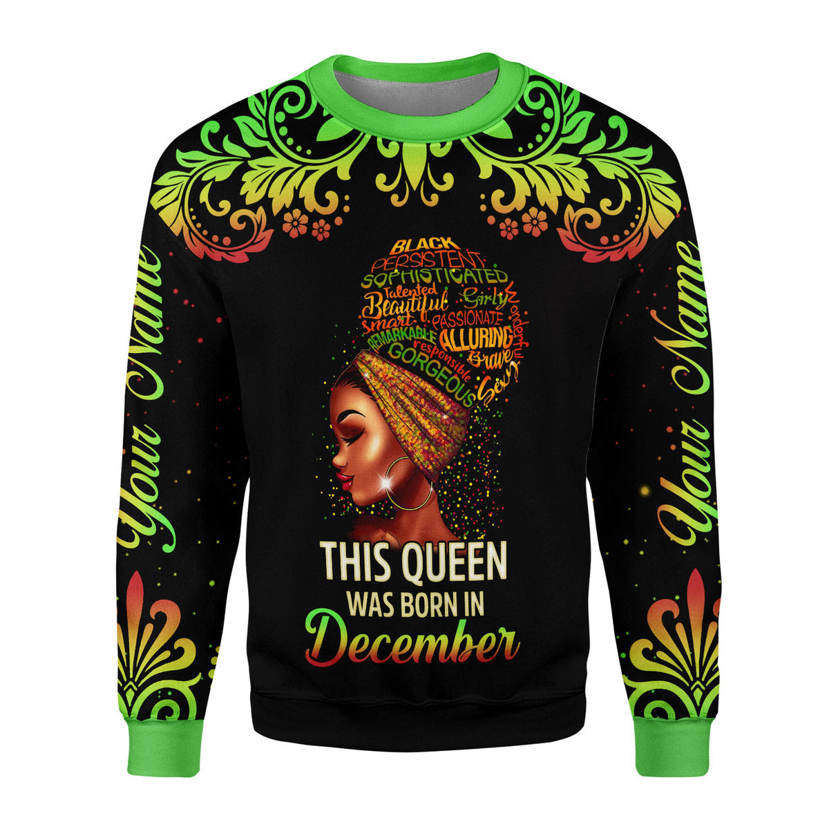 Personalized Tracksuit December Girl All Over Printed