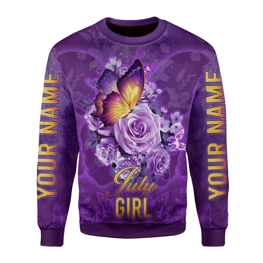 Personalized Tracksuit July Girl All Over Printed