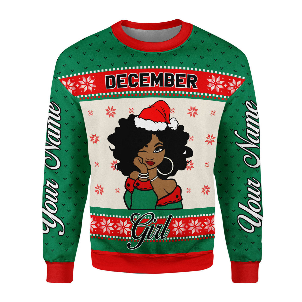 Personalized Tracksuit December Girl All Over Printed
