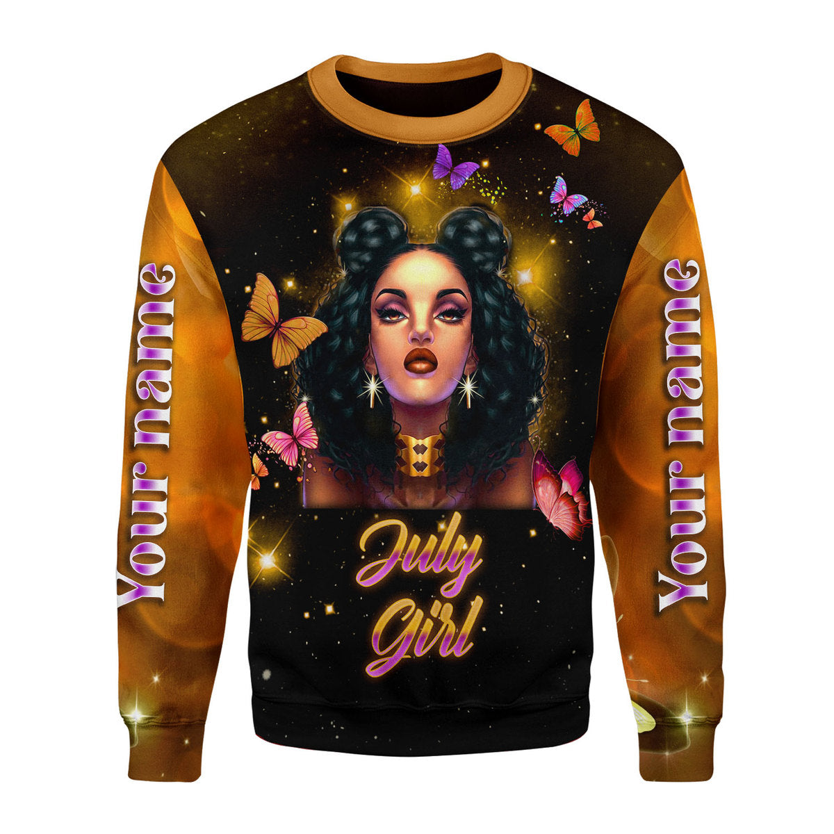 CustomsPig Personalized Ugly Sweater I Am A July Girl All Over Printed