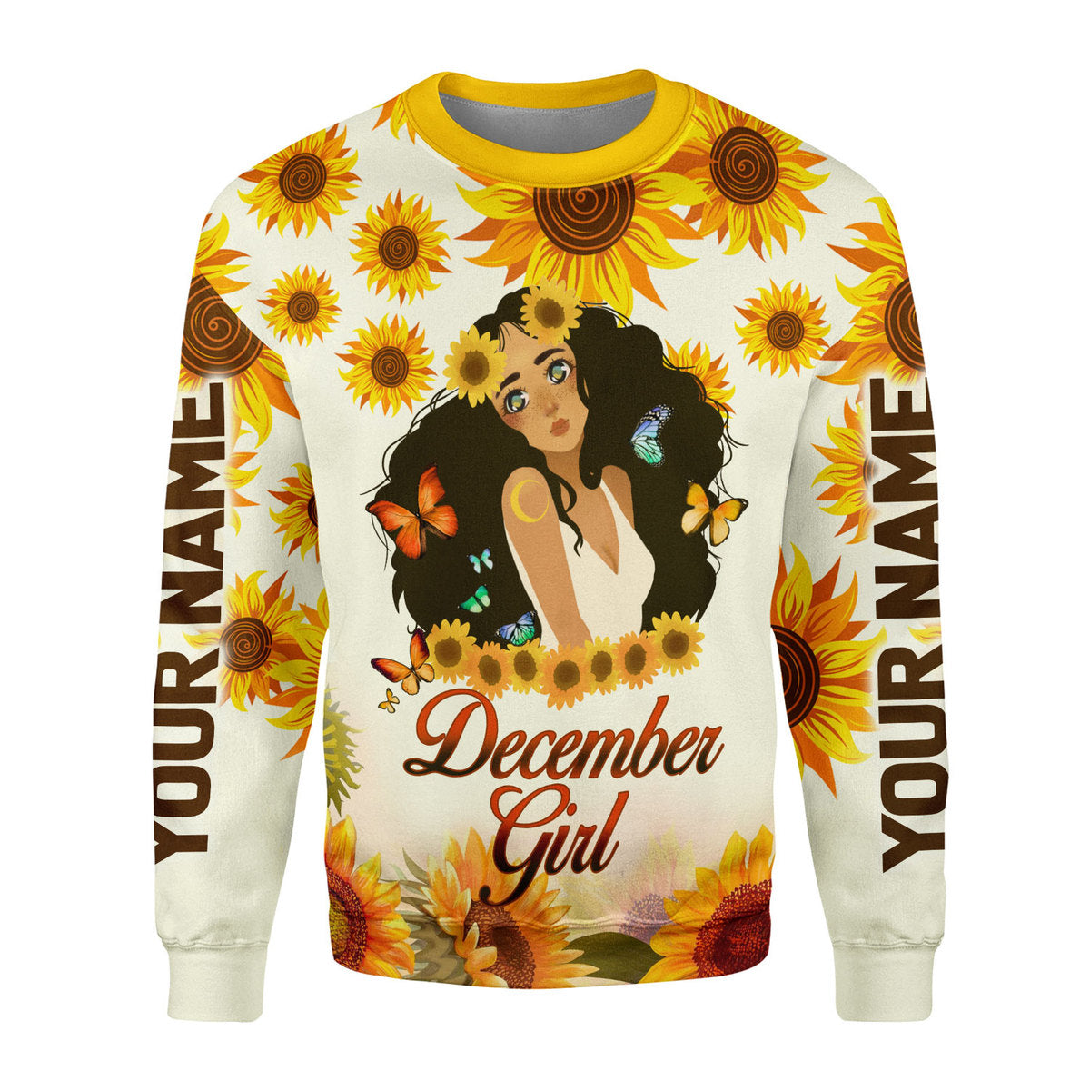 Personalized Tracksuit December Girl All Over Printed