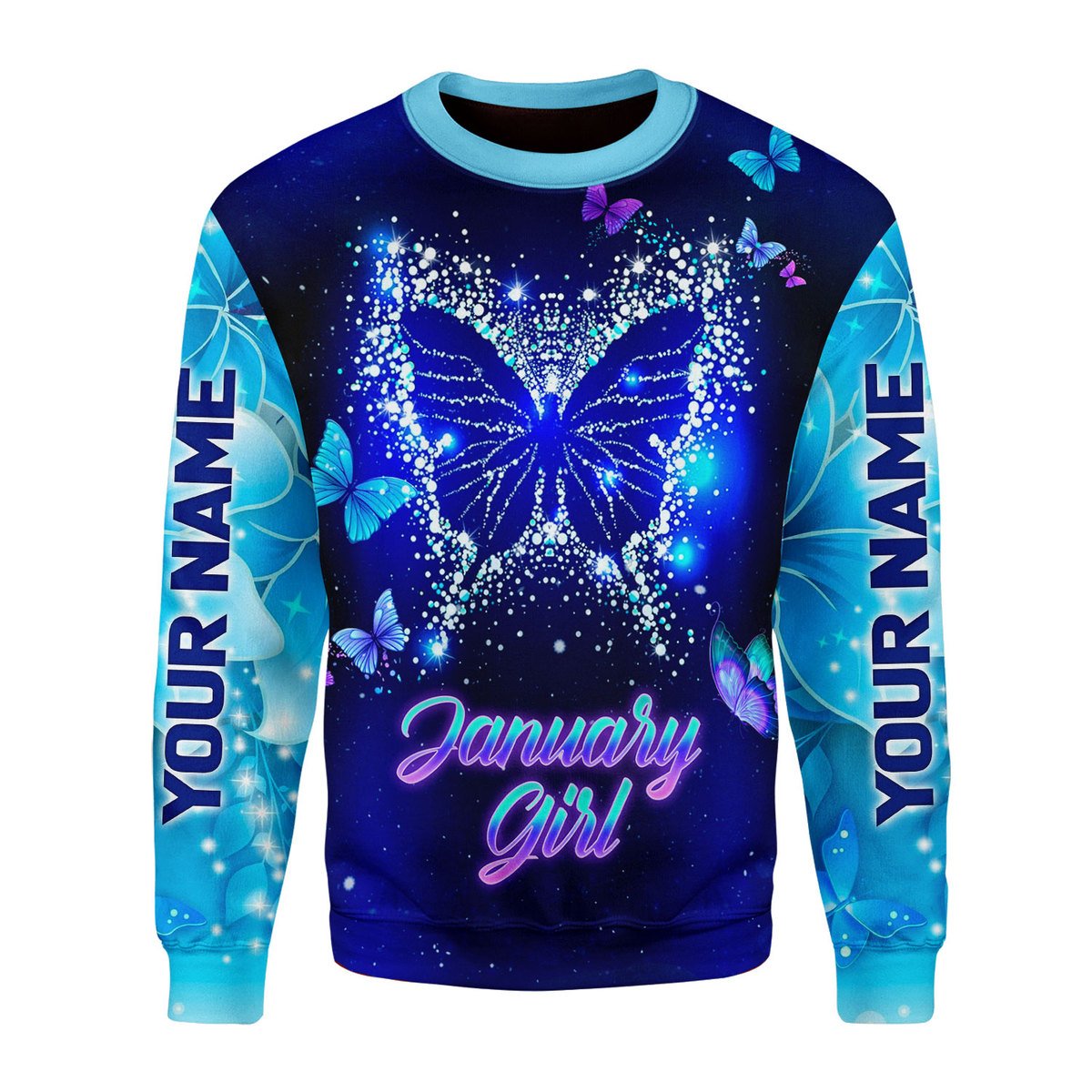Personalized Tracksuit January Girl All Over Printed