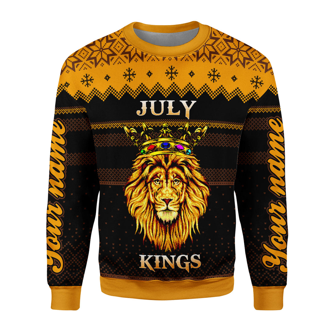 CustomsPig Personalized Ugly Sweater July Guy All Over Printed