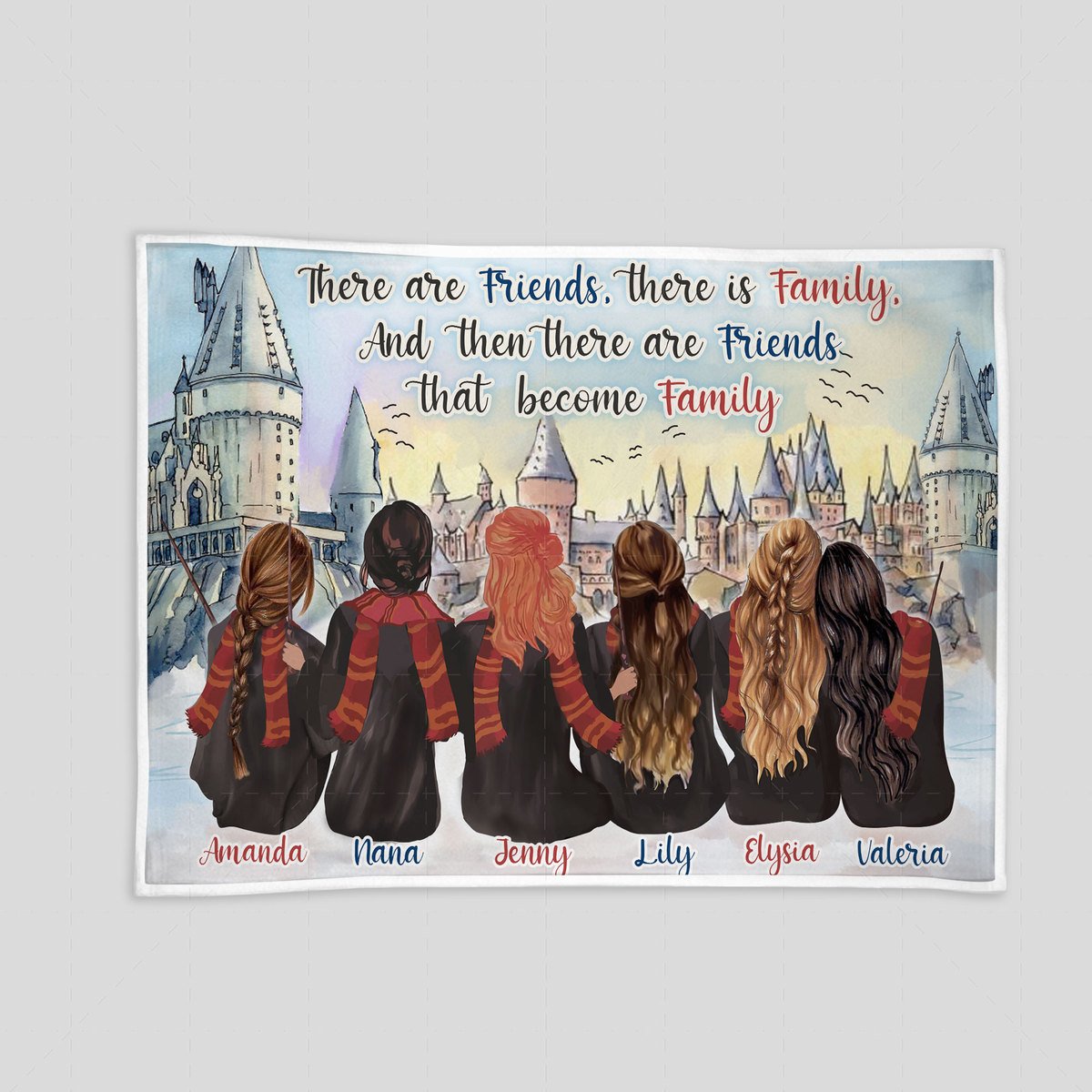 Customized Blanket There Are Friends, There Is Family, and Then There Are Friends That Become Family