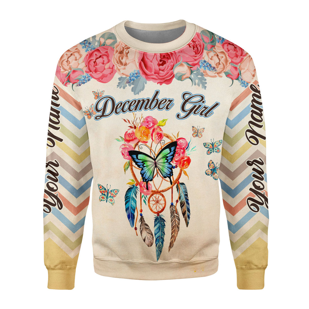 Personalized Tracksuit December Girl All Over Printed