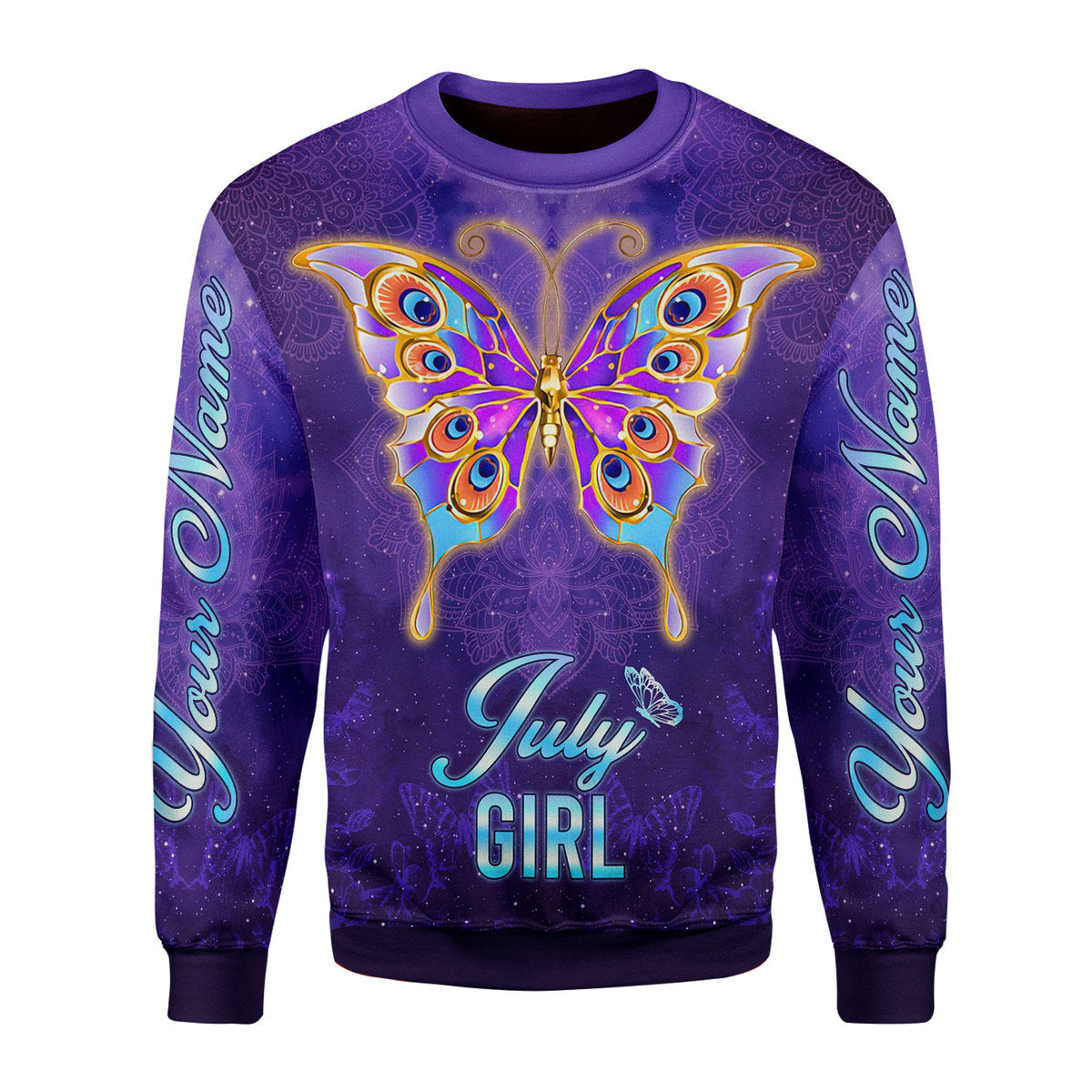 Personalized Tracksuit July Girl All Over Printed