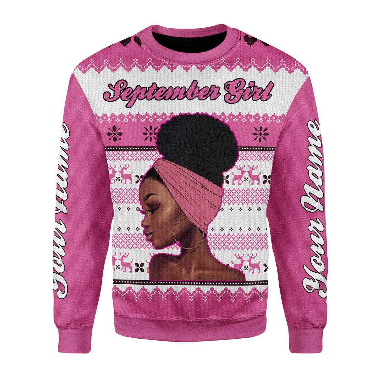 CustomsPig Personalized Tops September Girl All Over Printed