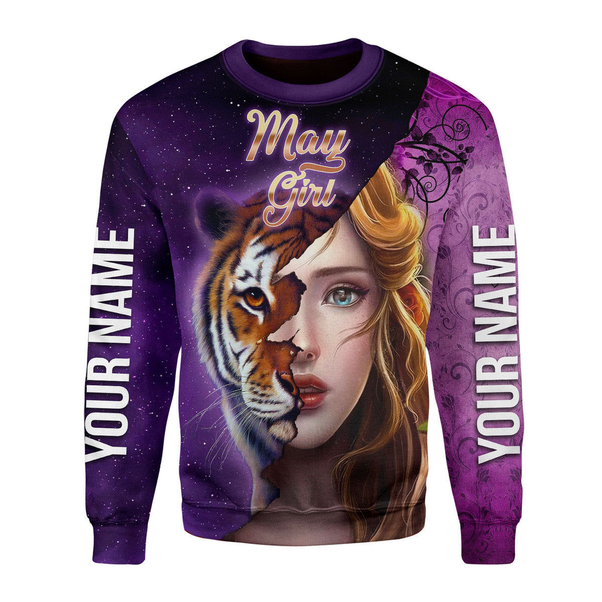 CustomsPig Personalized Tops As A May Girl All Over Printed