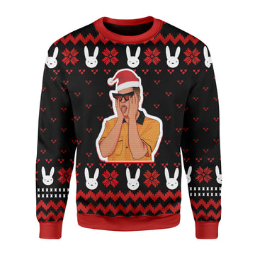 Customspig Christmas Sweater Bad Bunny 3D Apparel