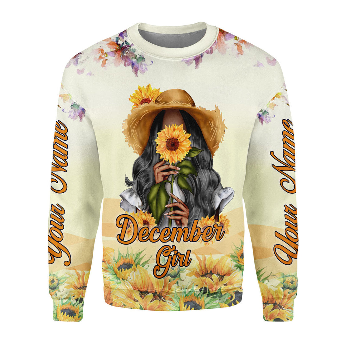 Customspig Personalized Ugly Sweater December Girl 3D Apparel