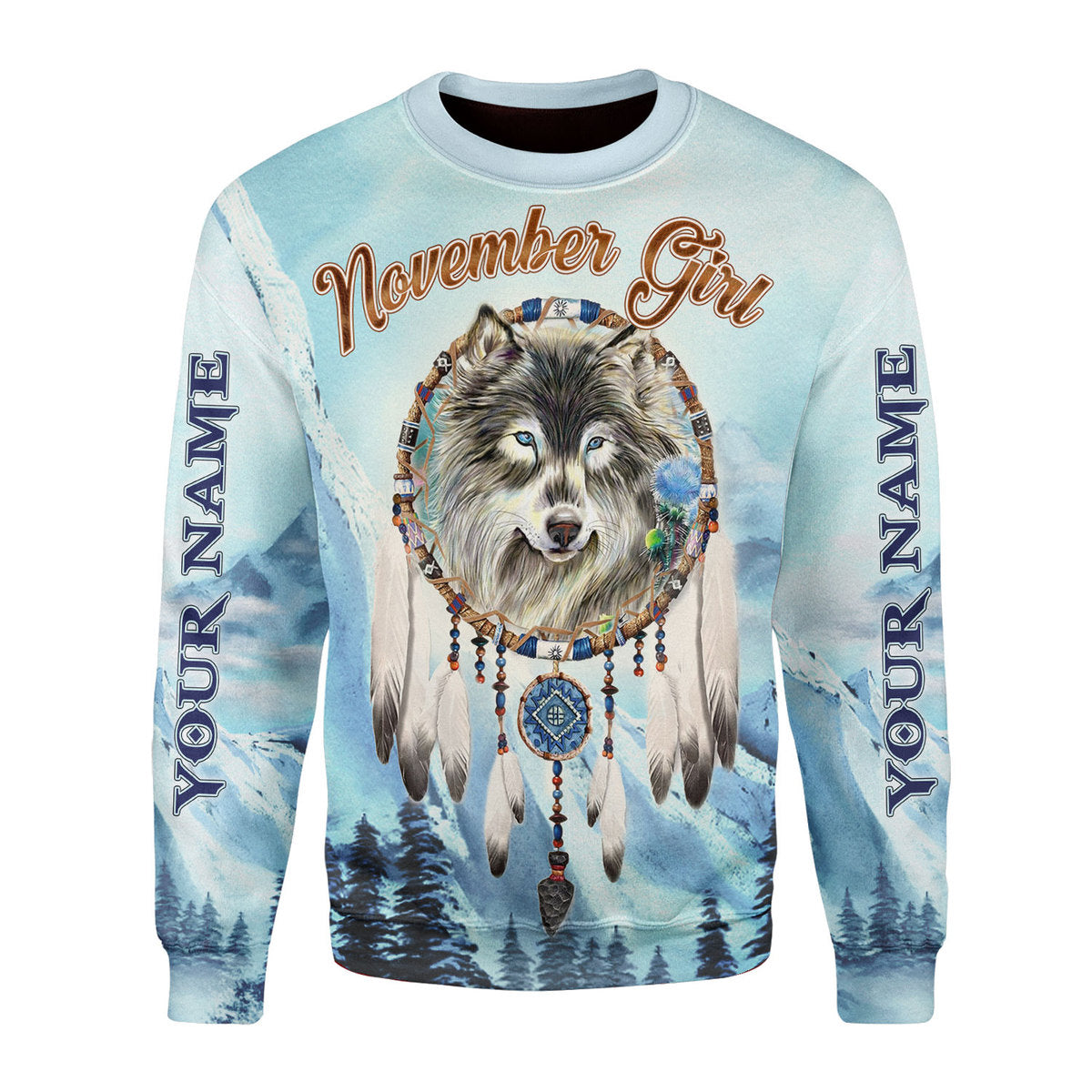 CustomsPig Personalized Tops November Girl All Over Printed