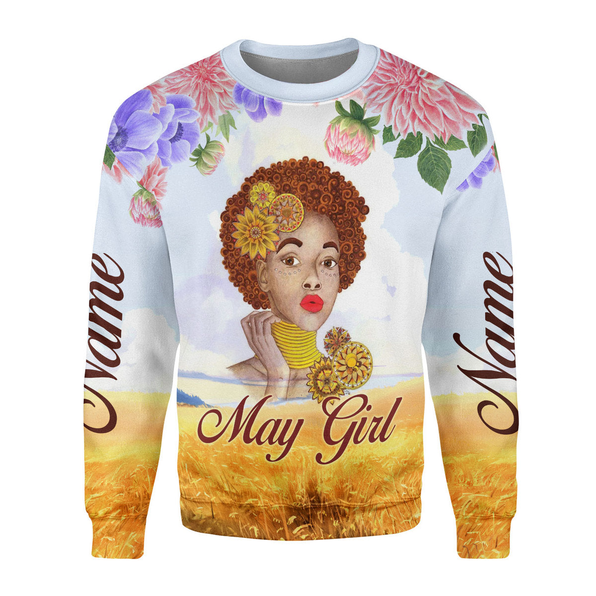 CustomsPig Personalized Tops May Girl All Over Printed