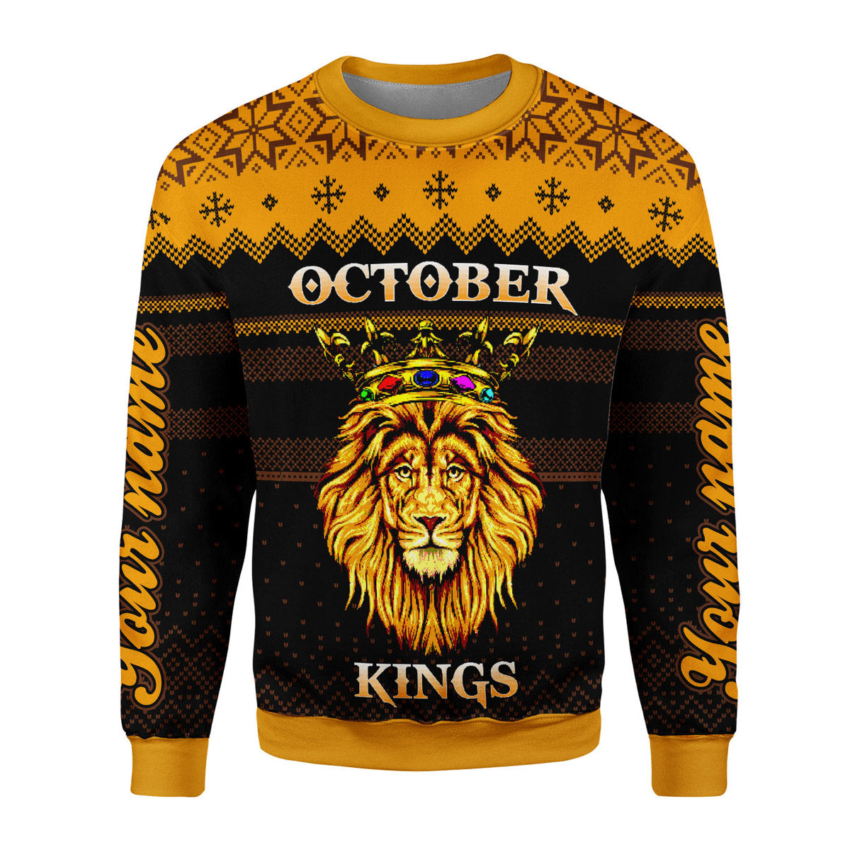 CustomsPig Personalized Tops October King All Over Printed