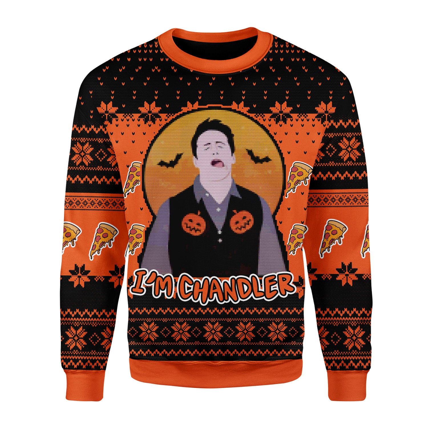 Customspig Christmas Sweater Friends I'm Chandler 3D Apparel