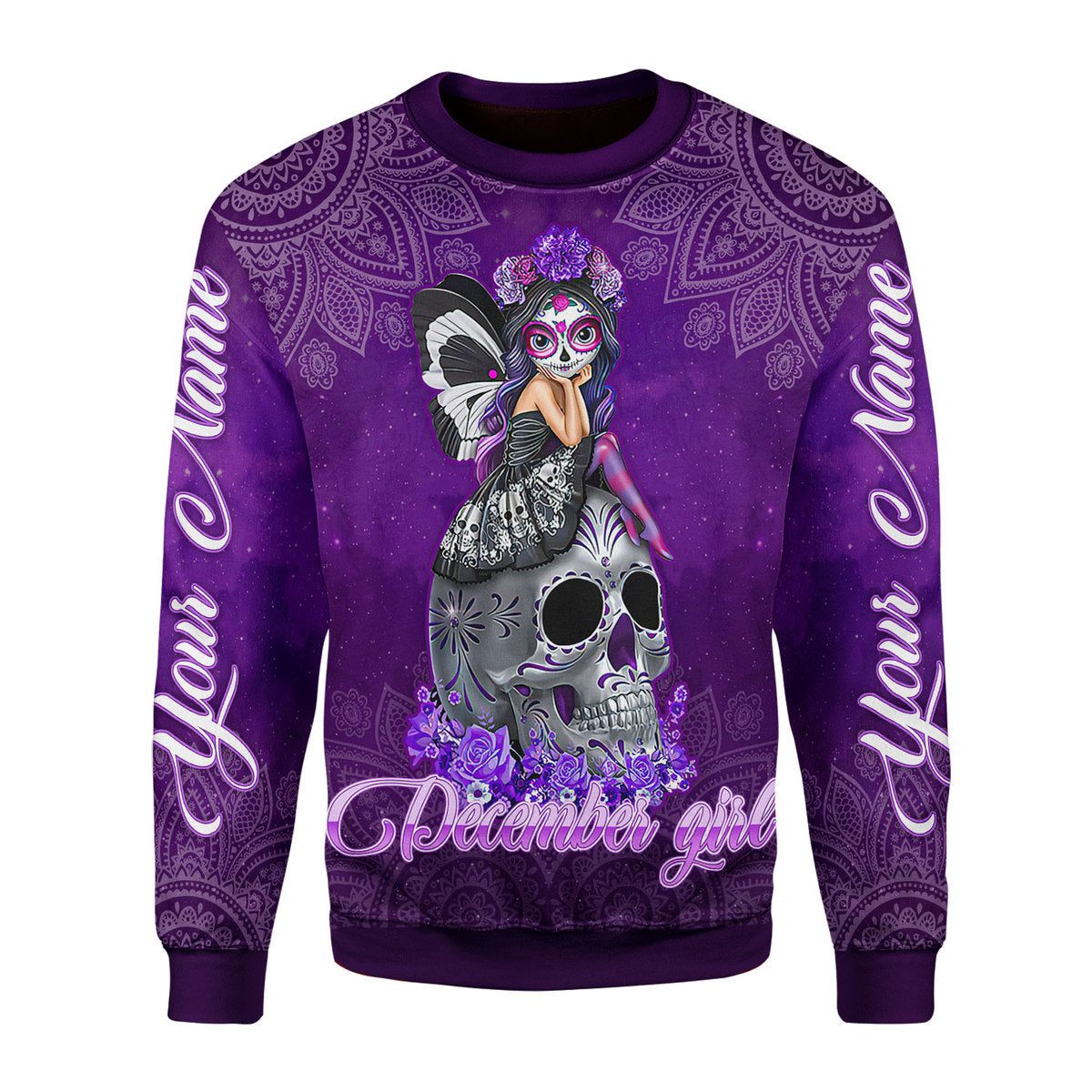 Personalized Tracksuit December Girl All Over Printed