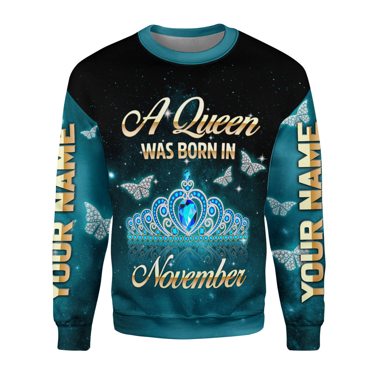 CustomsPig Personalized Tops November Girl All Over Printed