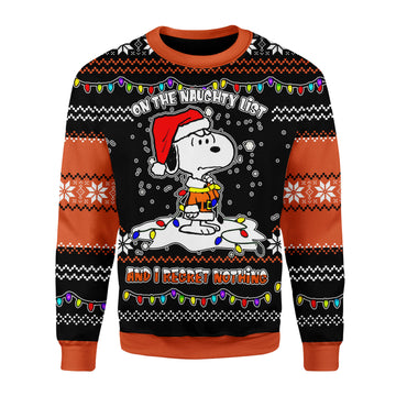 Customspig Christmas Sweater I Regret Nothing 3D Apparel