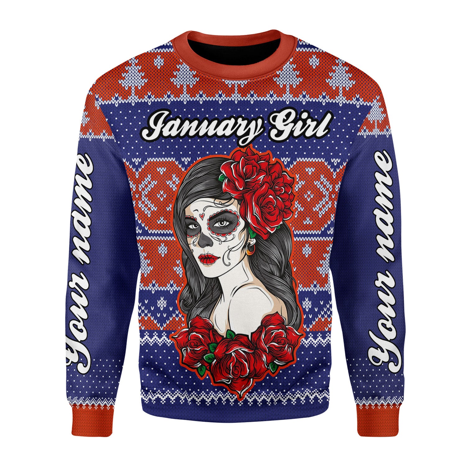 CustomsPig Personalized Tops January Girl All Over Printed