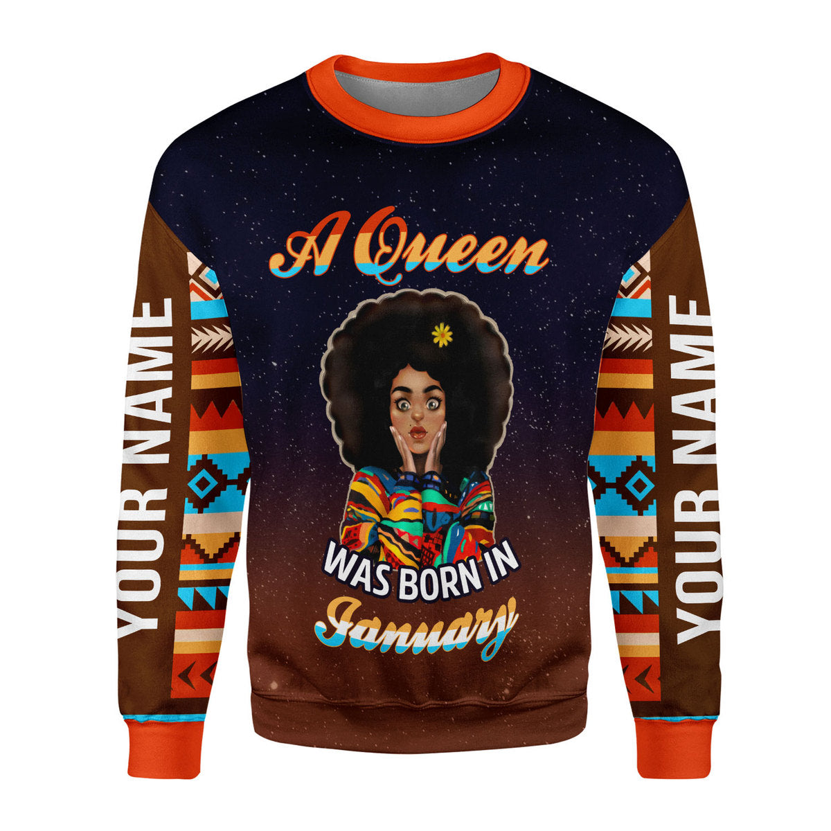 CustomsPig Personalized Tops January Girl All Over Printed