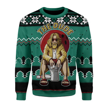 Customspig Christmas Sweater The Dude 3D Apparel