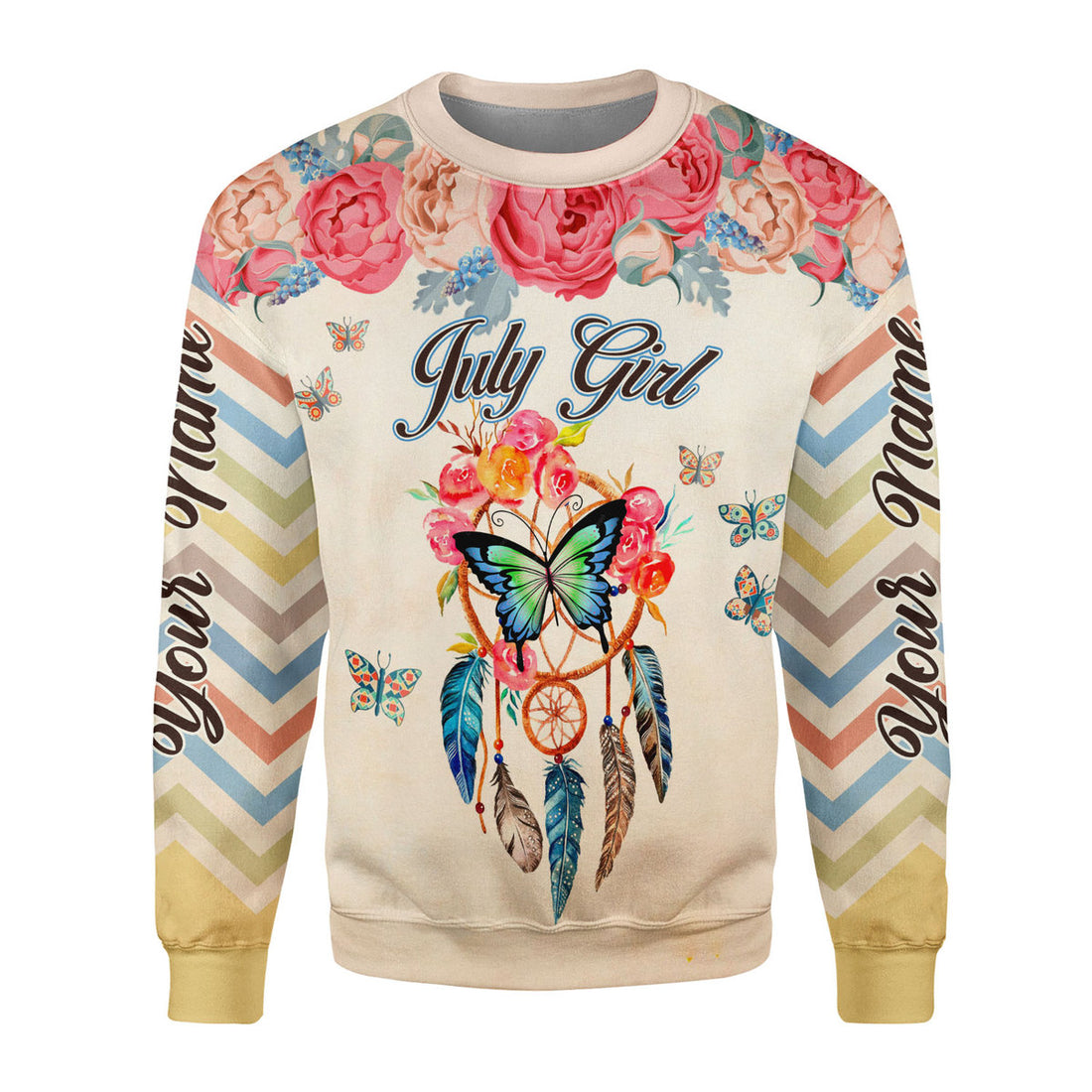 Personalized Tracksuit July Girl All Over Printed