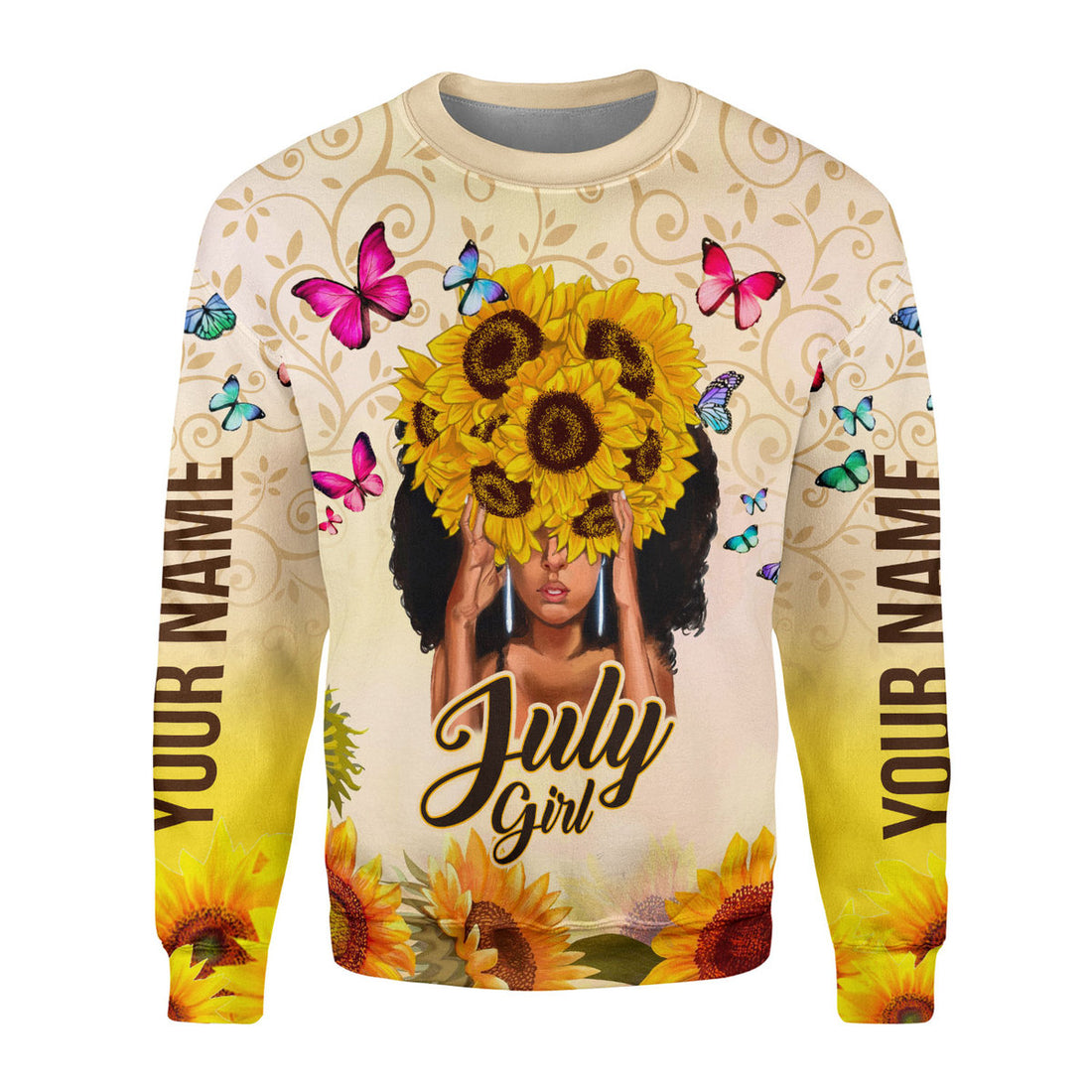 Personalized Tracksuit July Girl All Over Printed