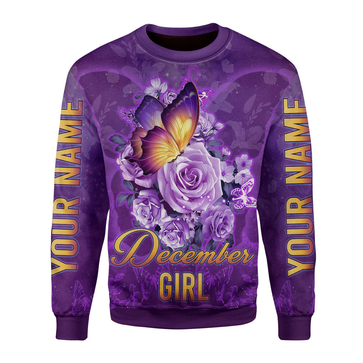 Personalized Tracksuit December Girl All Over Printed