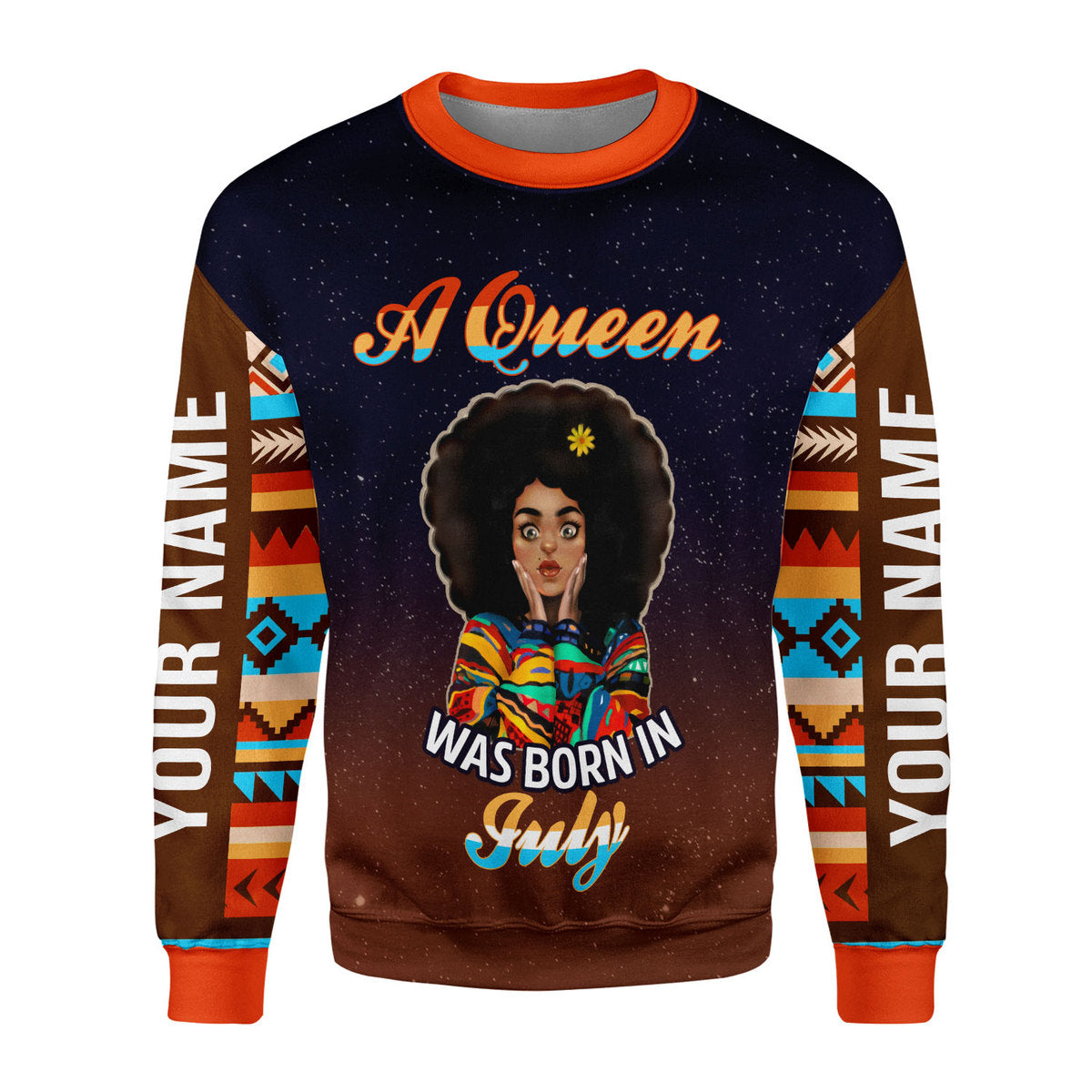 Personalized Tracksuit July Girl All Over Printed