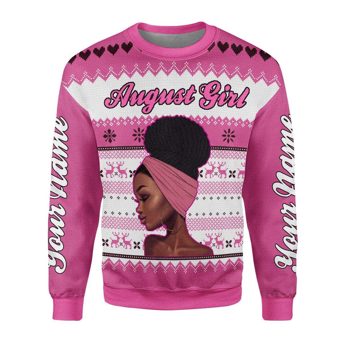 CustomsPig Personalized Tops August Girl All Over Printed