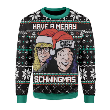 Customspig Christmas Sweater Have A Merry Schwingmas 3D Apparel