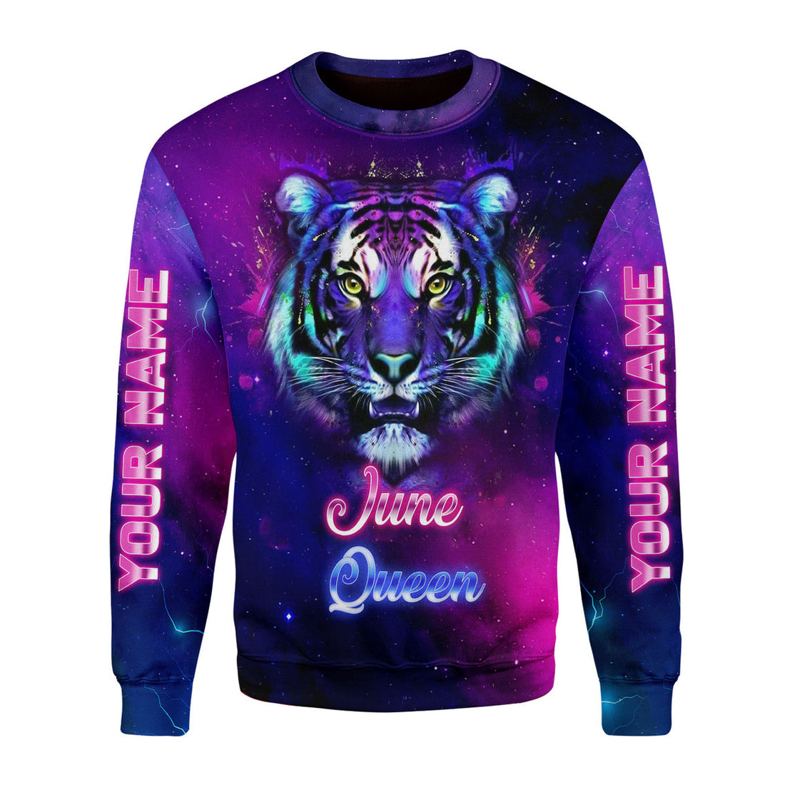 CustomsPig Personalized Ugly Sweater June Queen All Over Printed