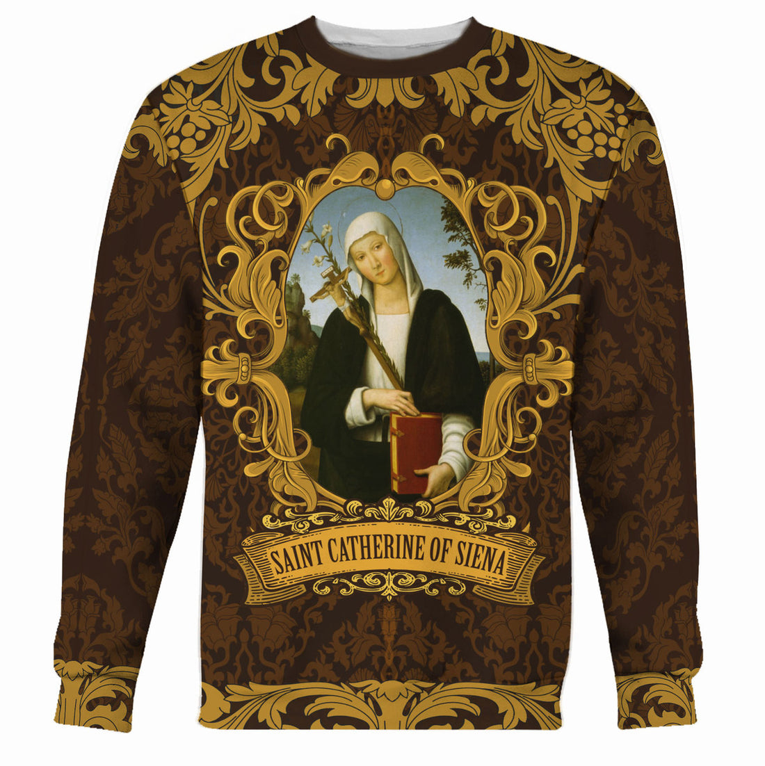 Tracksuit Tops Pullover Sweatshirt Saint Catherine Of Siena 3D Apparel